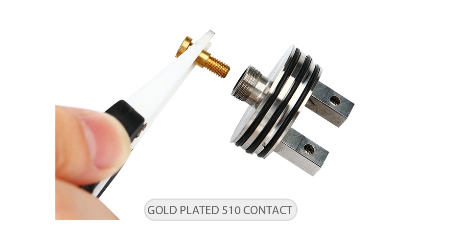 AIMIDI Vapor RDA Tank GOLD PLATED 510 CONTACT