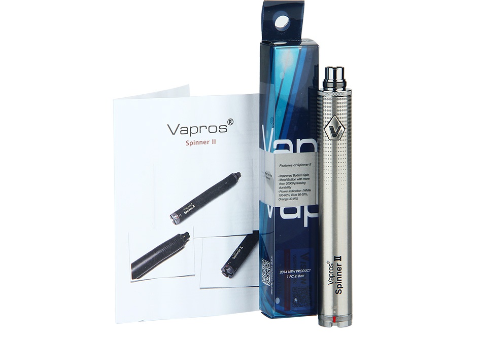 Vision Vapros Spinner 2 eGo VV Battery 1600mAh BLACK