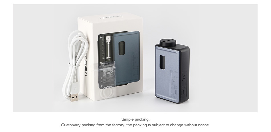 Innokin LiftBox Bastion Box MOD Simple Customary packi n the factory  the packing is subject to change without notice