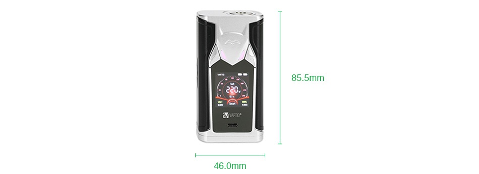 Vaptio Super Bat 220W TC Box MOD VAPTIO 220 220 M MVAPTL0  M Black Red Silver