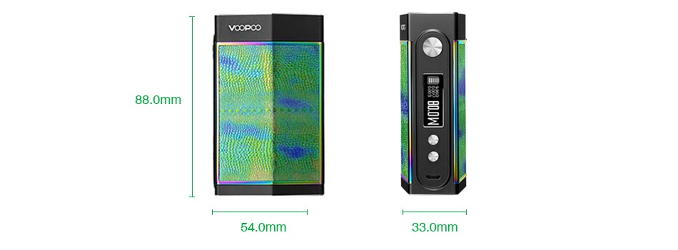 VOOPOO TOO 180W TC Box MOD 88 0mm 54 0mm 33 0mm