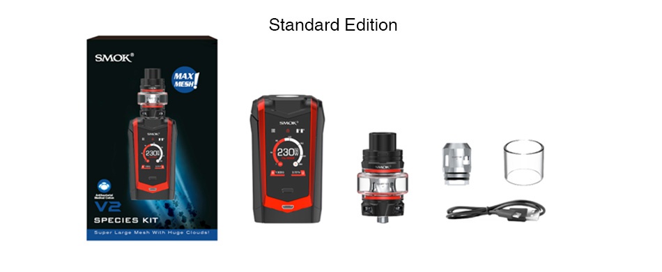 SMOK Species 230W Touch Screen TC Kit with TFV8 Baby V2 Standard edition  f3 SPECIES KIT