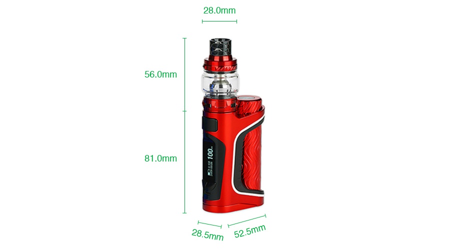 Eleaf iStick Pico S 100W TC Kit 4000mAh 28 0mm   56 0mm 81 0mm 28 5mm 5m m