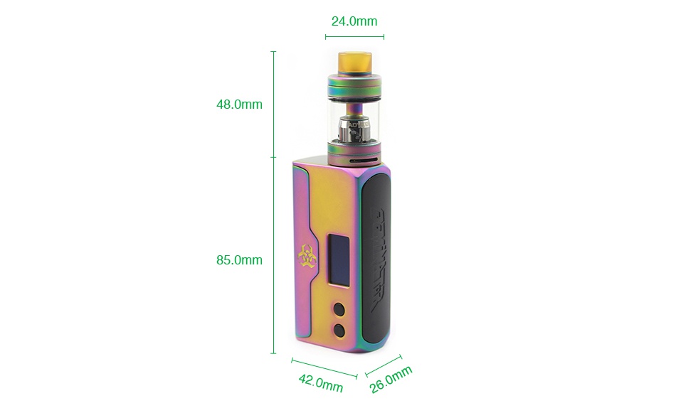 Advken Dominator 100W TC Kit Black Rainbow Sliver