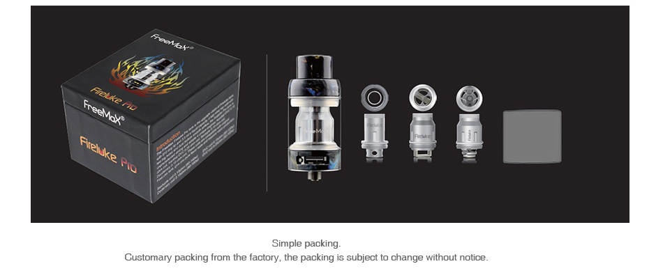 Freemax Fireluke Pro Subohm Tank 4ml Customary packing from the factory  the packing is subject to change without notice