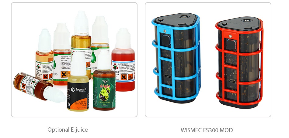 WISMEC KAGE Atomizer 2.8ml x   a Robotech Optional E juice WISMEC ES300 MOD