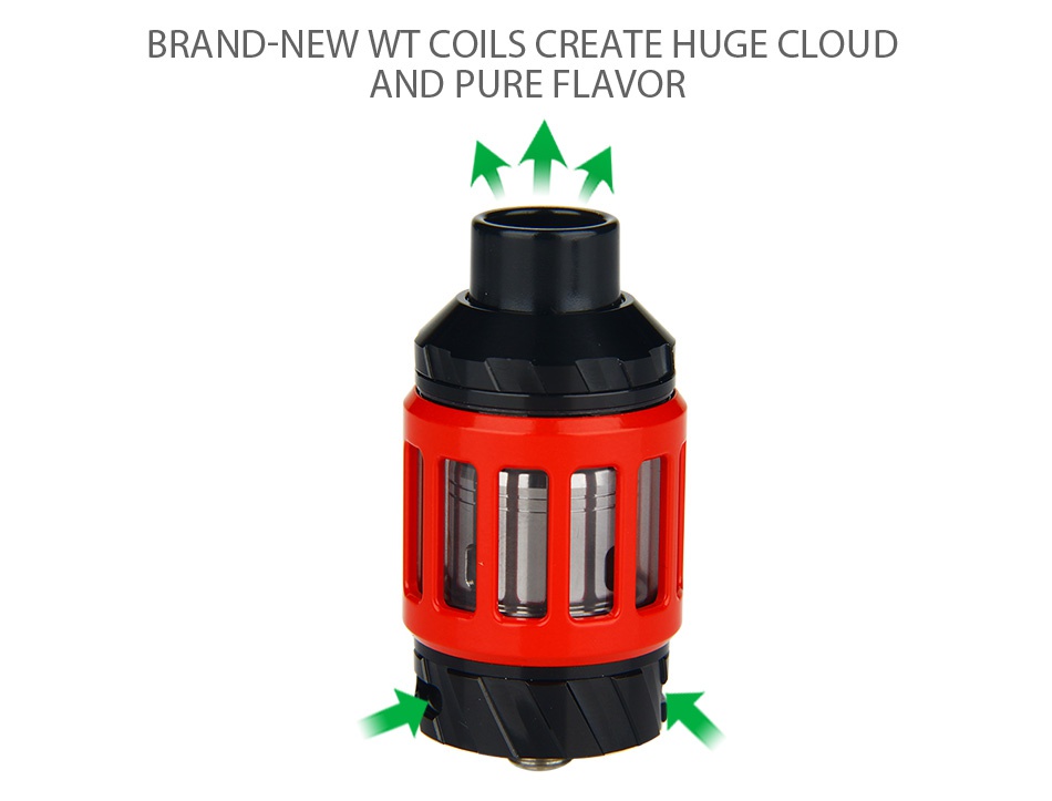 WISMEC KAGE Atomizer 2.8ml BRAND NEW WT COILS CREATE HUGE CLOUD AND PURE FLAVOR