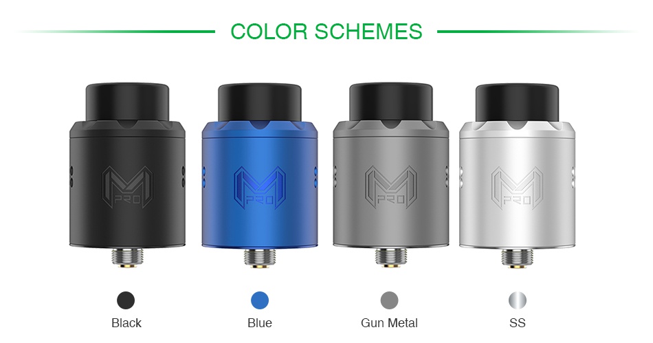 Digiflavor Mesh Pro RDA COLOR SCHEMES Black e