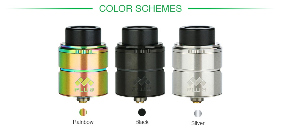 Vapefly Mesh Plus RDA COLOR SCHEMES Rainbow Black