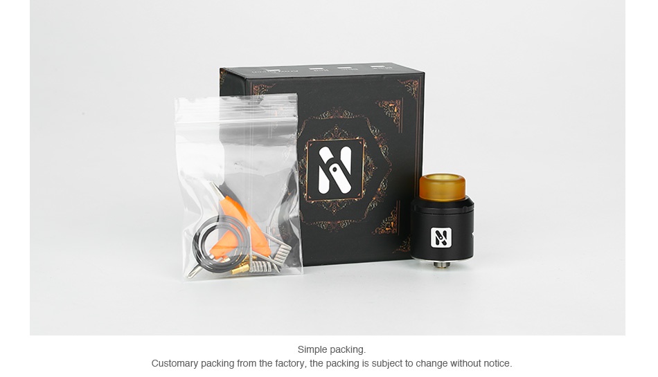 Hugo Vapor N BF RDA Customary packing from the factory  the packing is subject to change without notice