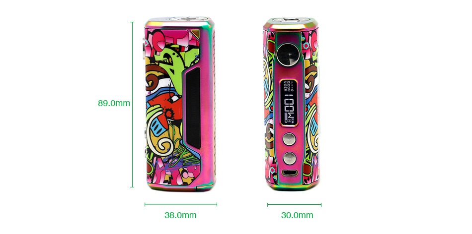 Vzone Cultura 100W TC Box MOD Camo 7 Color Gun metal