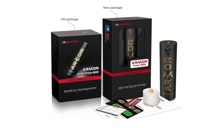 [With Warnings] Ehpro Armor Prime 20700 Mech MOD EHIRD R R  Black Brass Blue Red