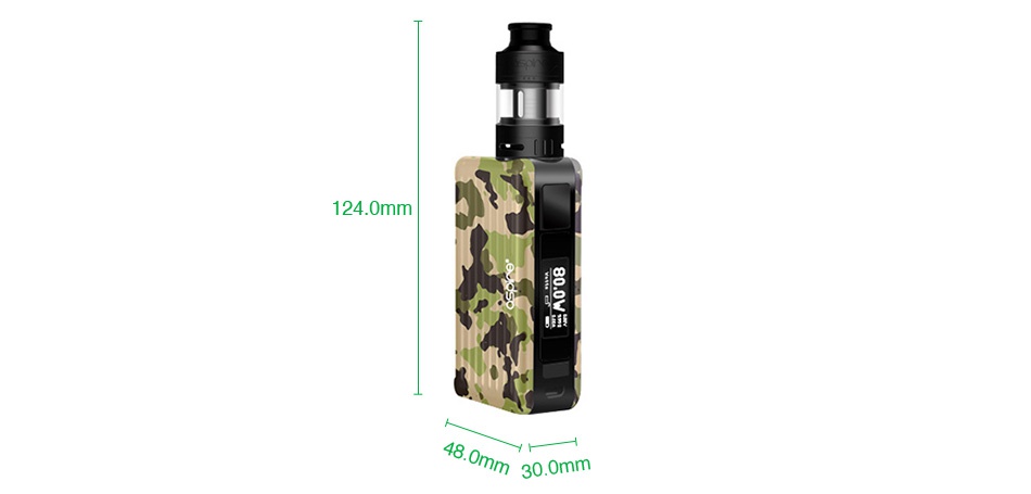 Aspire Puxos 80/100W TC Kit with Cleito Pro 124 0mm   mm 30  0mm