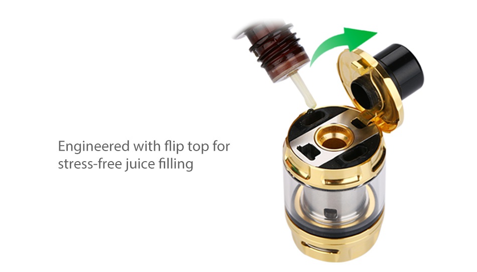 WISMEC Elabo SW Atomizer 2ml Engineered with flip top for stress free juice filling