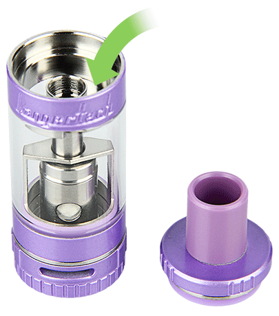 Kangertech TOPTANK Nano SSOCC Pyrex Glass Cartomizer 3.2ml Operation Guide