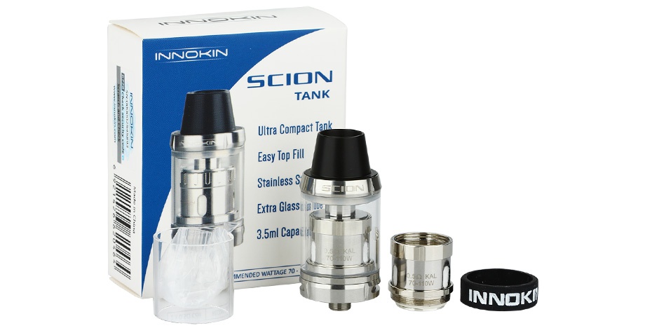 Innokin Scion Subohm Tank 3.5ml INNOKIN TANK Easy Top ill Stainless S Glass a NNO