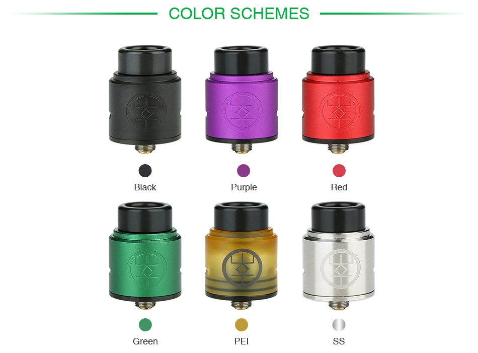 Advken Breath RDA COLOR SCHEMES Black Purple Red SS