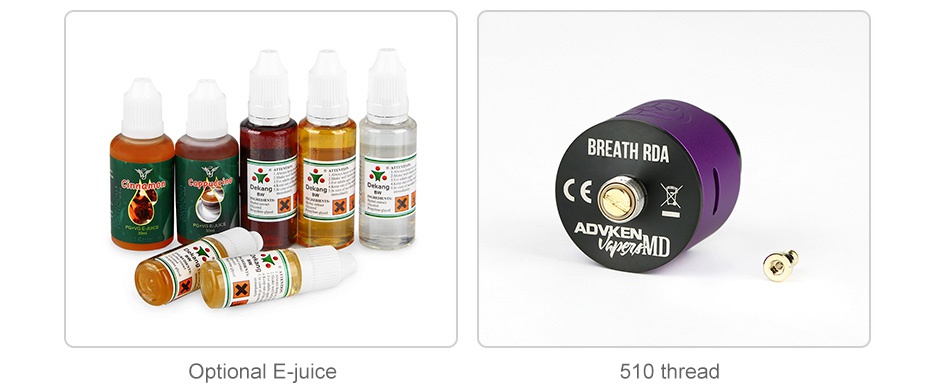 Advken Breath RDA BREATH RDA Optional E juice 510 thread