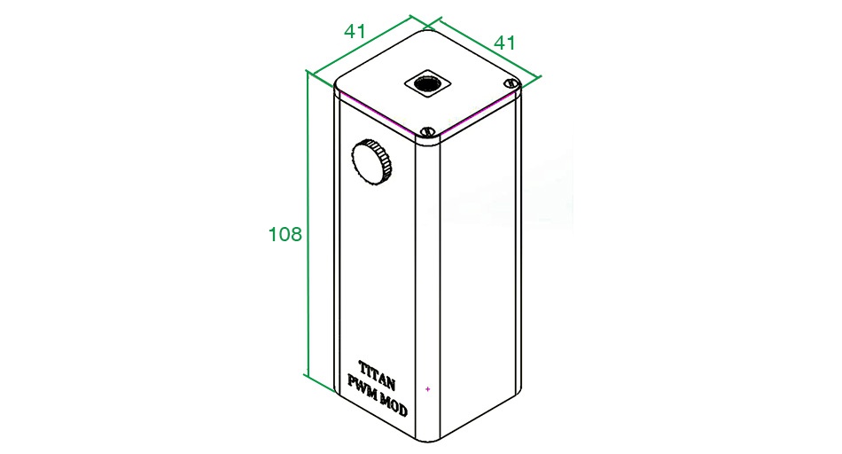 Steam Crave Titan PWM VV Box MOD 41 41 108