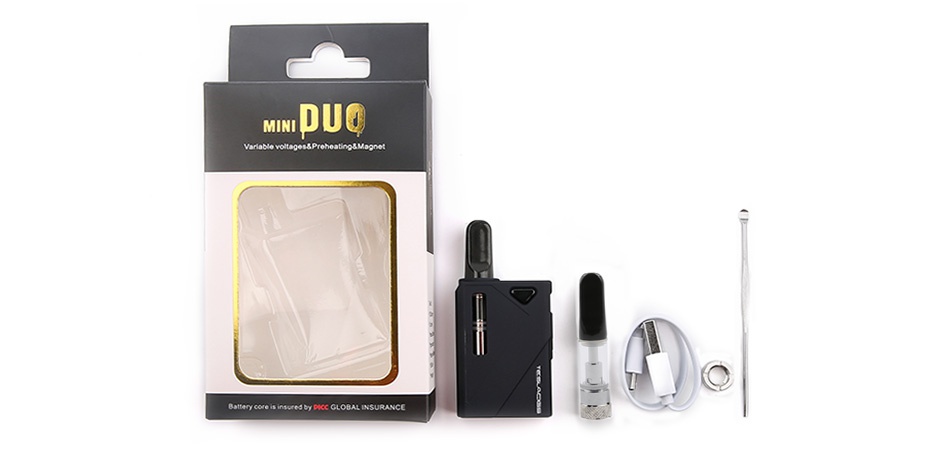 Tesla Mini DUO CBD/Wax Kit 500mAh MINI PUC Battery coe is inire b DNcc GLOBAL INSURANCE