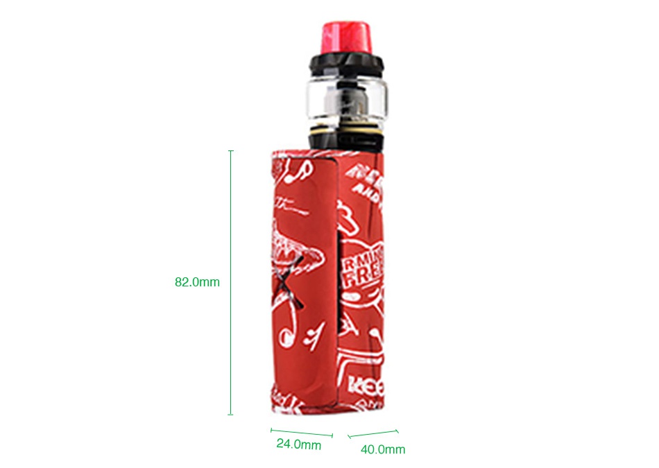 Vapor Storm Puma Baby 80W TC Kit with Hawk Tank Football Vape on white Vape on black Freedom Black