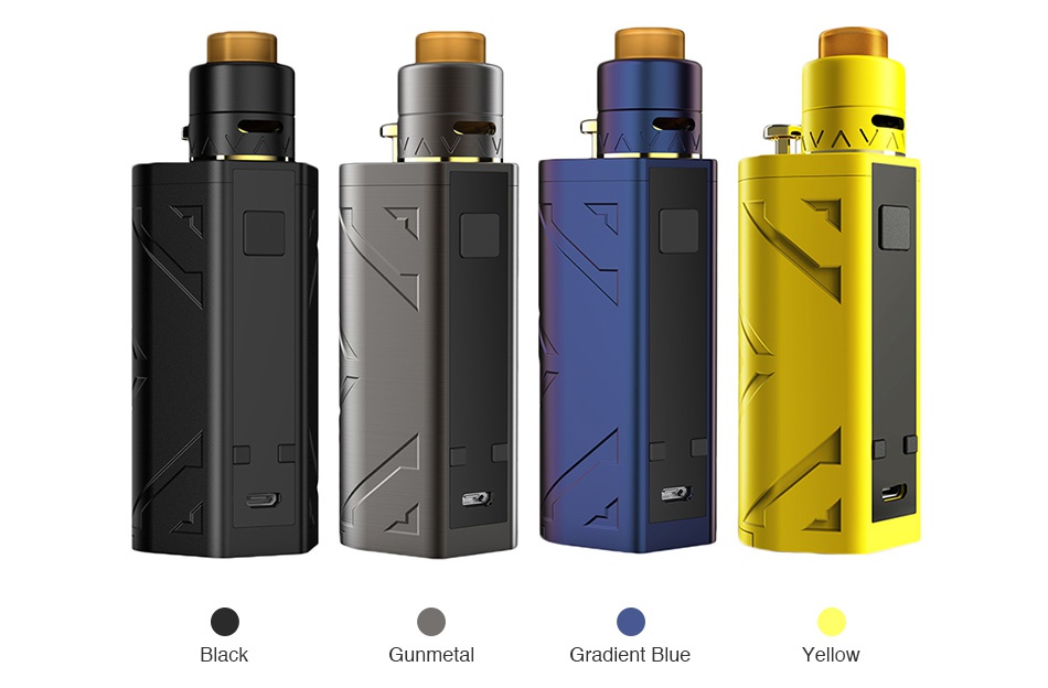 Smoant Battlestar 200W TC Squonker Kit y  Black Gunmetal Gradient blue Yellow