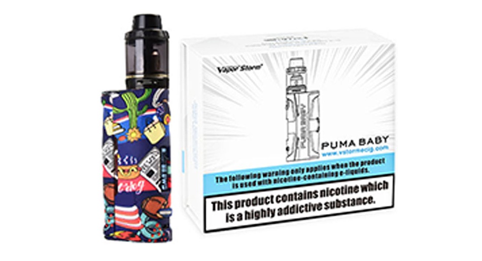 Vapor Storm Puma Baby 80W TC Kit with Hawk Tank PUMA BADY   nawa    This product contains nicotine wnich is ahighly addictive substance