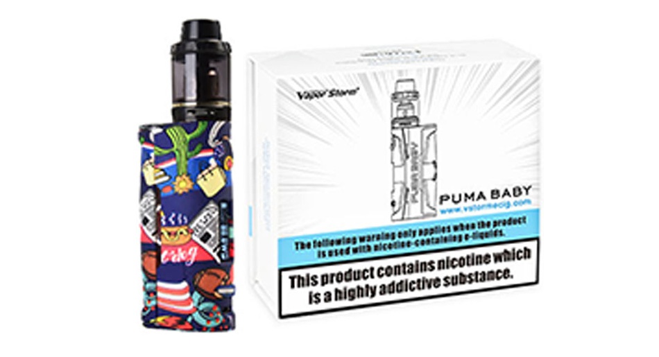 Vapor Storm Puma Baby 80W TC Kit with Hawk Tank PUMA BADY   nawa    This product contains nicotine wnich is ahighly addictive substance