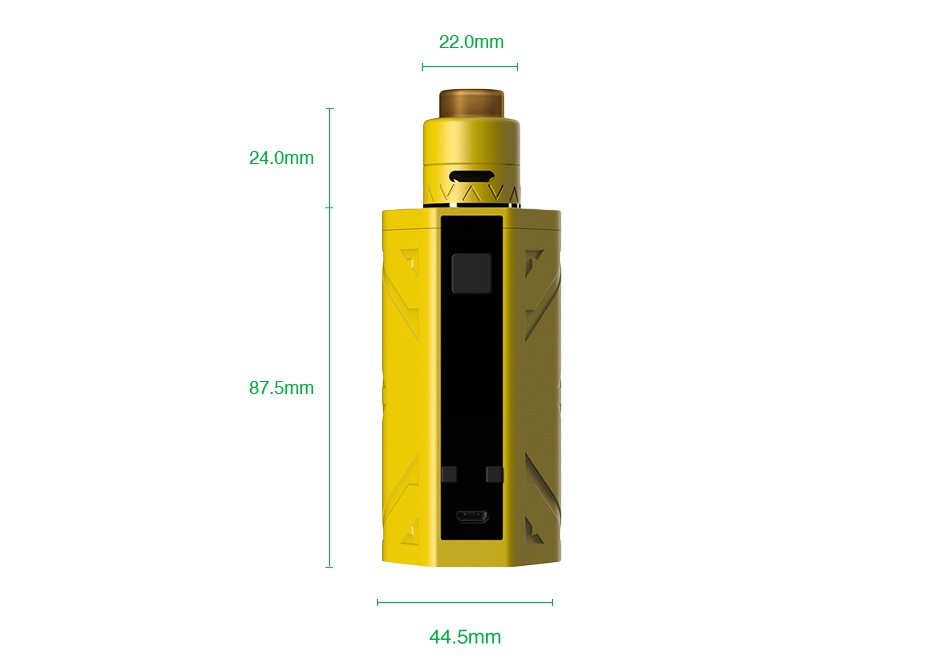 Smoant Battlestar 200W TC Squonker Kit y  Black Gunmetal Gradient blue Yellow