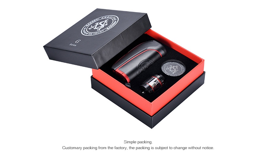 Asvape Caesar 100 TC Kit Simple Customary packing from the factory  the packing is subject to change without notice