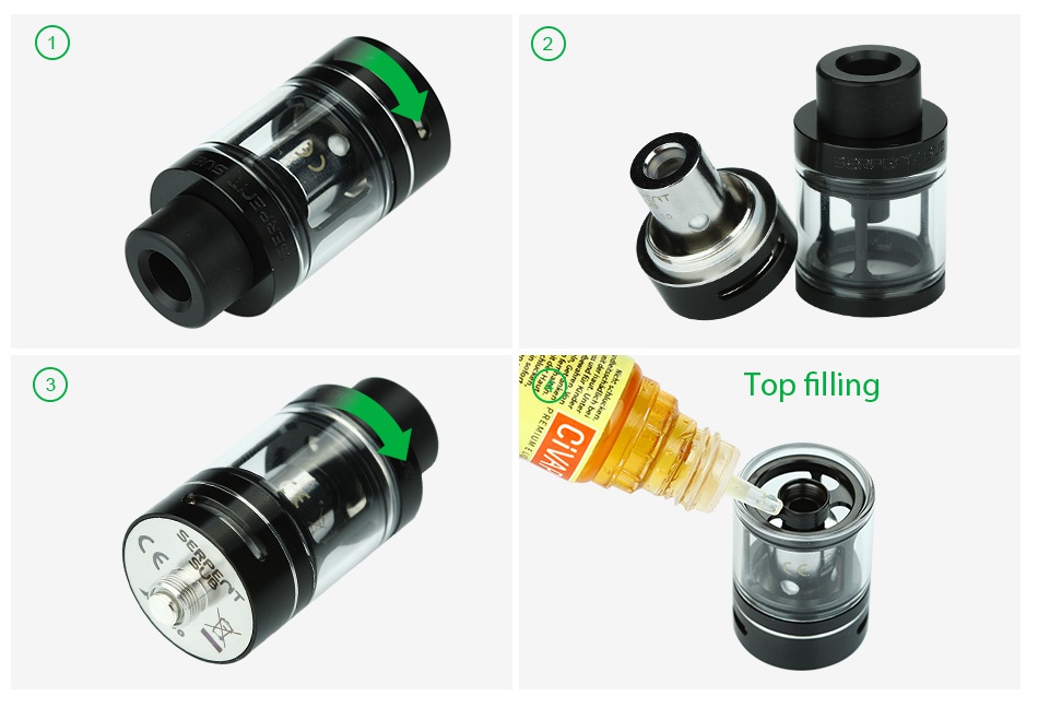 WOTOFO Serpent Sub 22 Tank Atomizer 3.5ml Top fillin