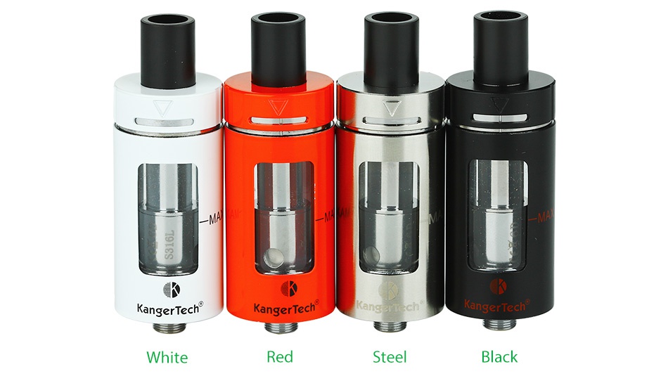 Kangertech CLTANK Clearomizer - 4ml KangerTech KangerTech hite Red Steel Black