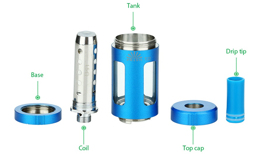 Innokin Prism T22 Tank 4.5ml Tank Drip ti Base C Top cap