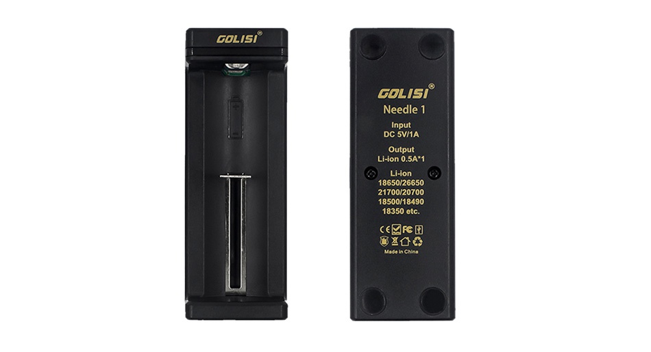 Golisi Needle 1 Smart USB Charger CoLISI Needle 1 DC 5V 1A  ion 0 5A 1 Li ion 1865026650 18500 18490  R  g