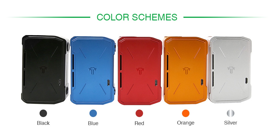 Tesla Invader 4 VV Box MOD COLOR SCHEMES e Silver