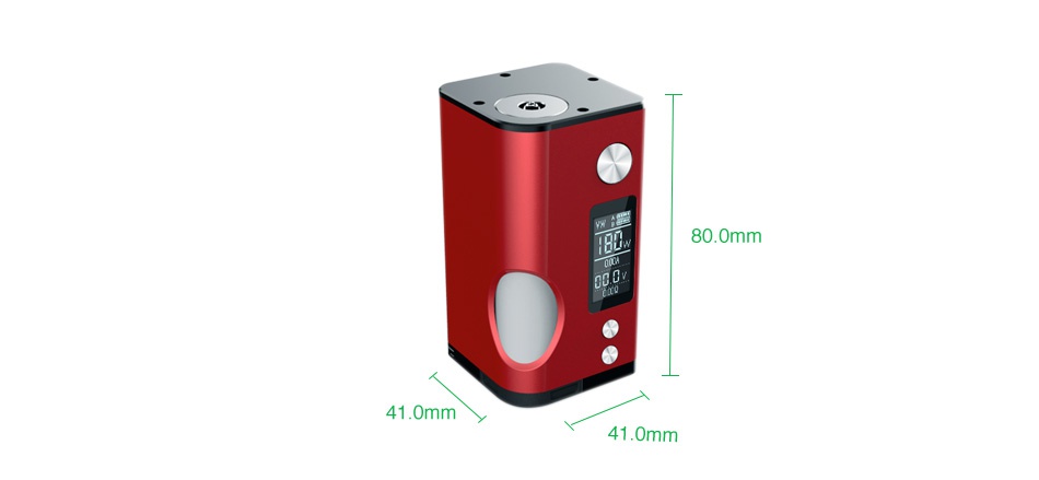 DOVPO Basium 180W VV Squonk MOD Red Black Blue Green Brushed finish