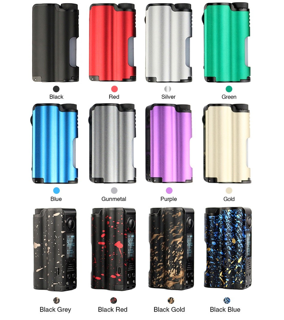 DOVPO Topside 90W Top Fill TC Squonk MOD Black Red Silver Green Blue Gunmetal Purple Gold Black Grey Black Red Black Gold Black blue