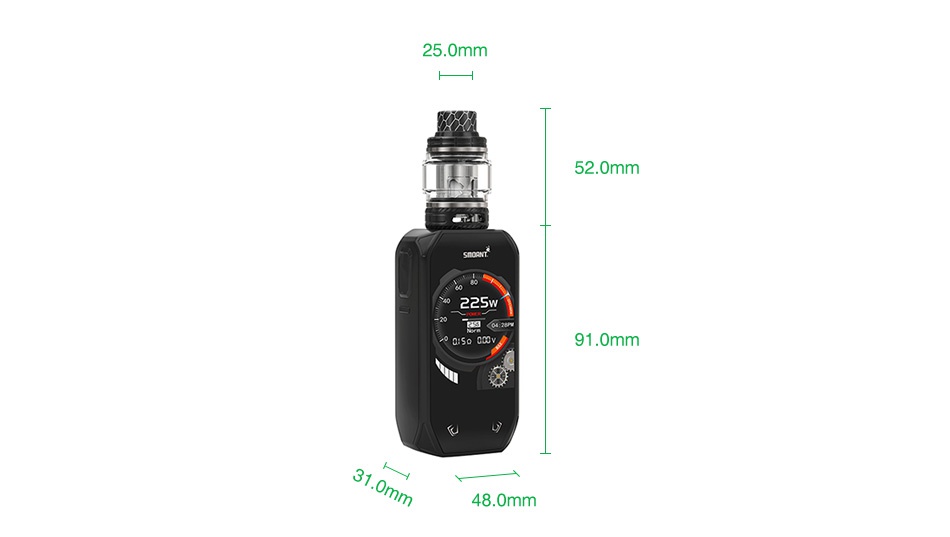 Smoant Naboo 225W TC Kit with Naboo Tank 25 0mm 52 0mm 225 1  0mm 48 0mm