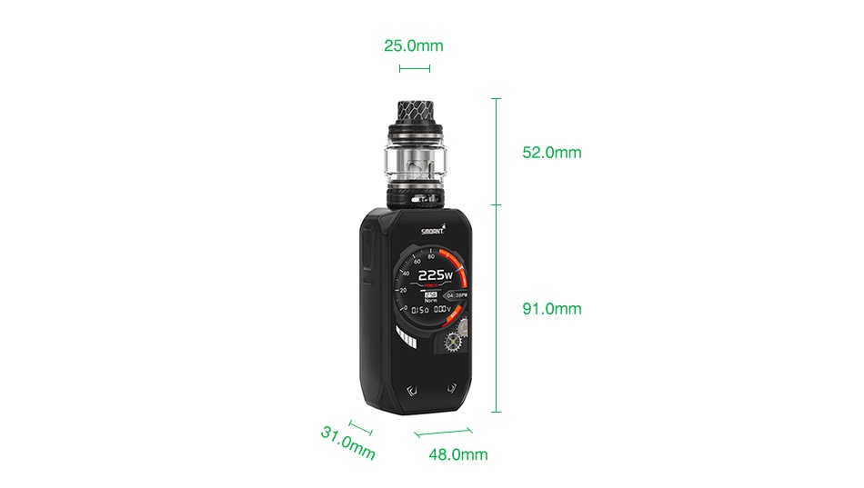 Smoant Naboo 225W TC Kit with Naboo Tank 25 0mm 52 0mm 225 1  0mm 48 0mm