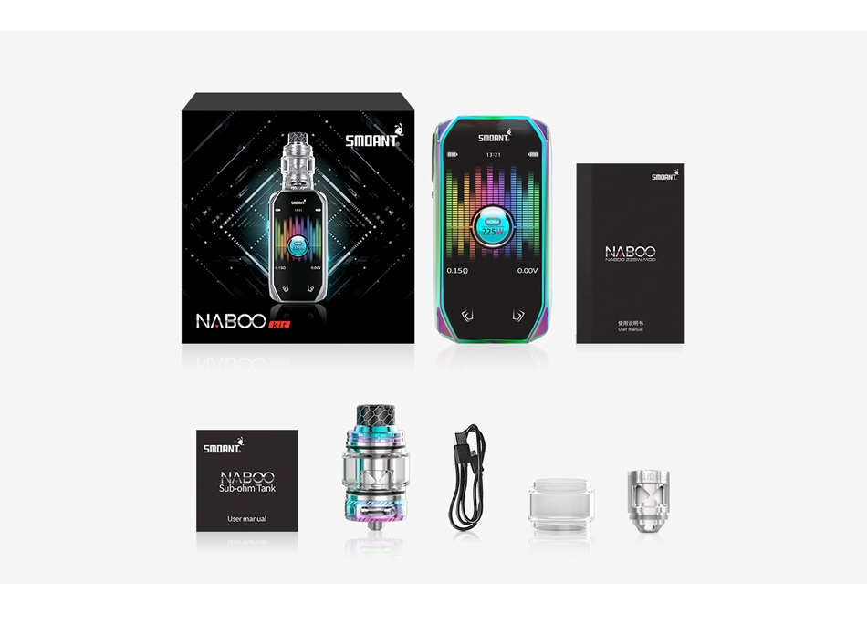 Smoant Naboo 225W TC Kit with Naboo Tank SDANT N BOm