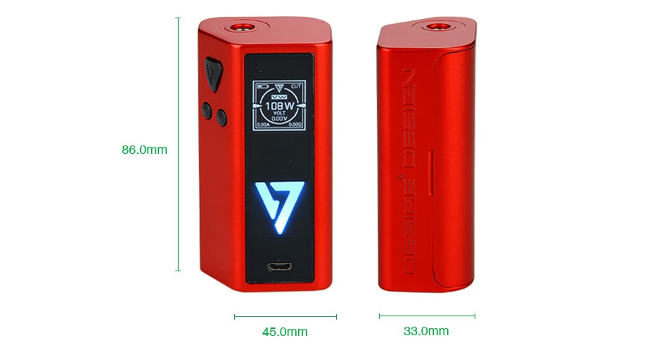 [With Warnings] Desire CUT Squonk 108W TC MOD ellow Green urple White Black Red Blue