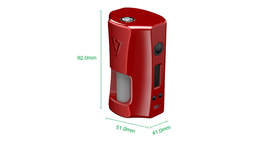 [With Warnings] Desire Rage 155W TC Squonk MOD Red Purple White Black Brushed