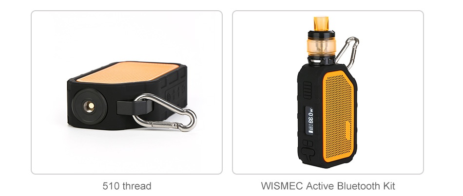 WISMEC Active Bluetooth Music TC Box MOD 2100mAh 510 thread WISMEC Active Bluetooth Kit