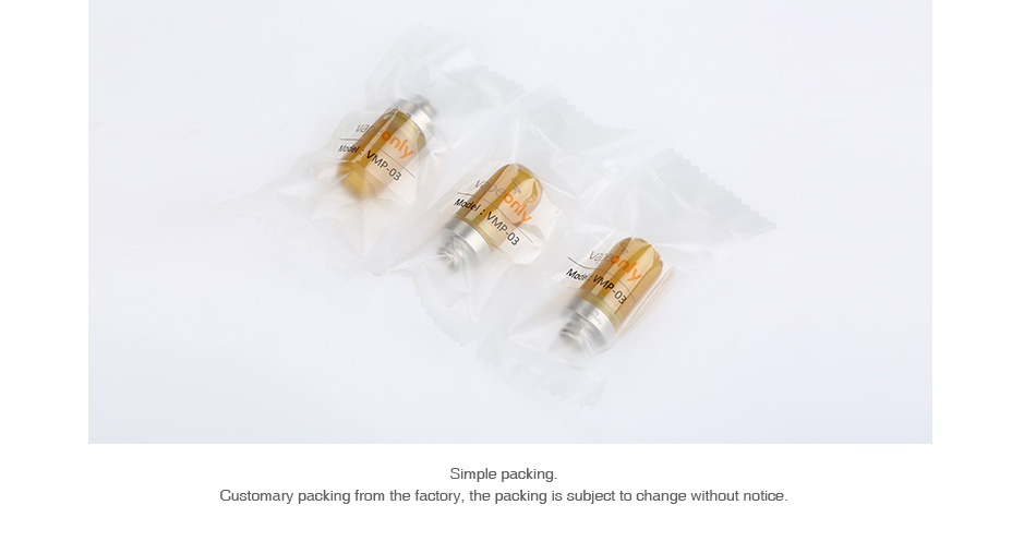 VapeOnly 510 Drip Tip 5pcs imple packing Customary packing from the factory  the packing is subject to change without notice