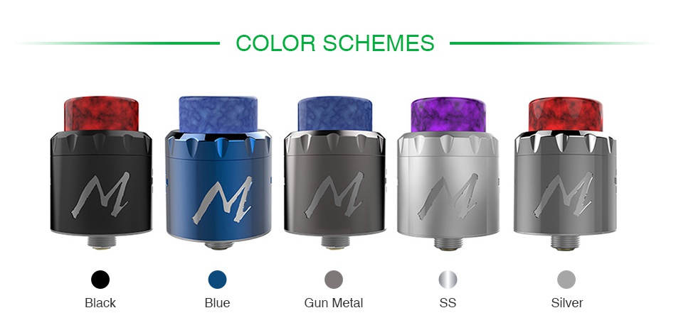 Tigertek Momentum RDA COLOR SCHEMES T Black Gun Metal