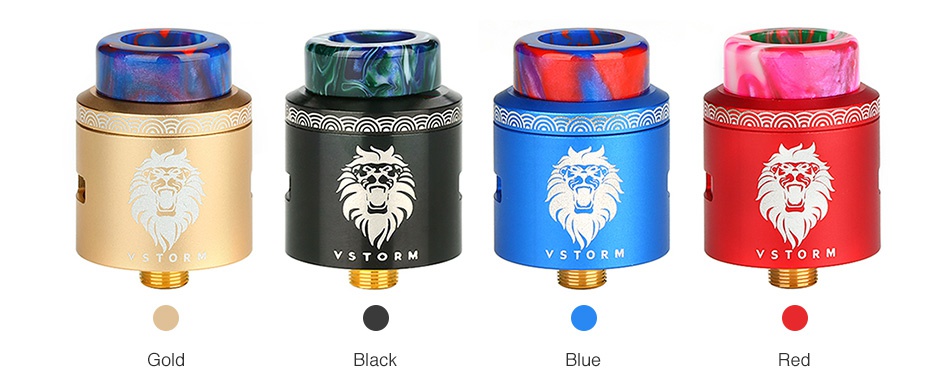 Vapor Storm Lion RDA      Yes Black Blu Red