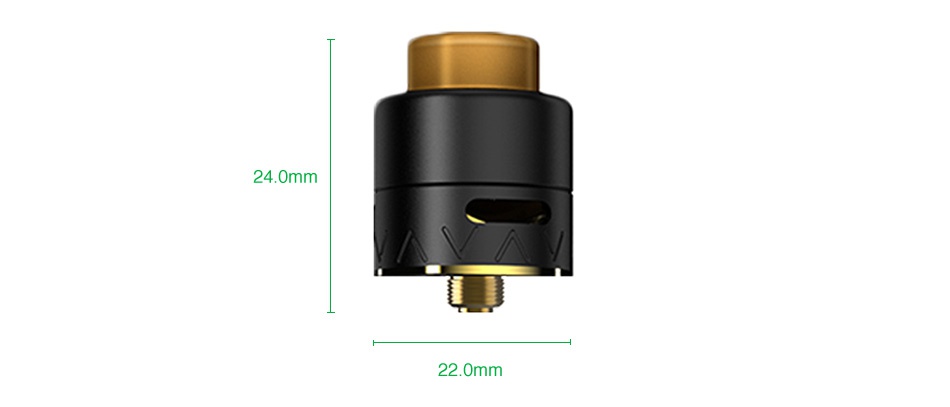 Smoant Battlestar Squonker RDA V  Black Gunmetal Gradient blue Yellow