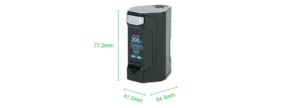 WISMEC Luxotic DF 200W TC Box MOD Green White Blue Black