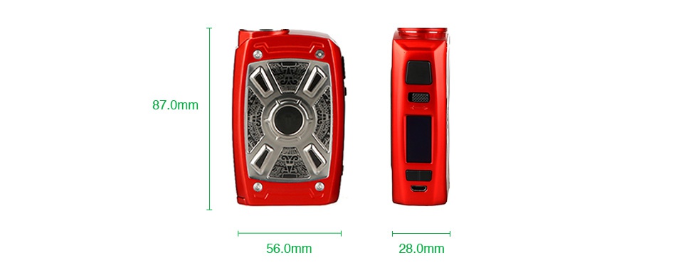 Tesla XT Mini 220W TC Box MOD 87 0mm 56 0mm 28 0mm