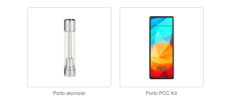 VapeOnly Porto PCC Battery 180mAh 2pcs Porto atomizer Porto pcc Kit